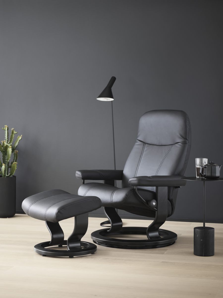 Stressless Sessel Consul S Classic mit Hocker
