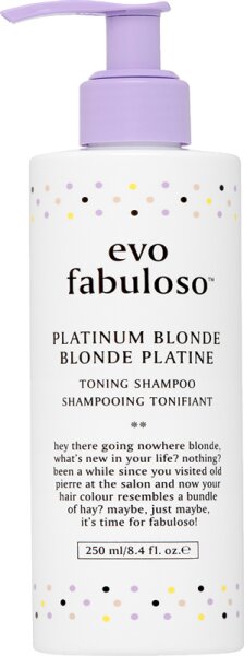 evo Fabuloso Platinum Blonde Toning Shampoo