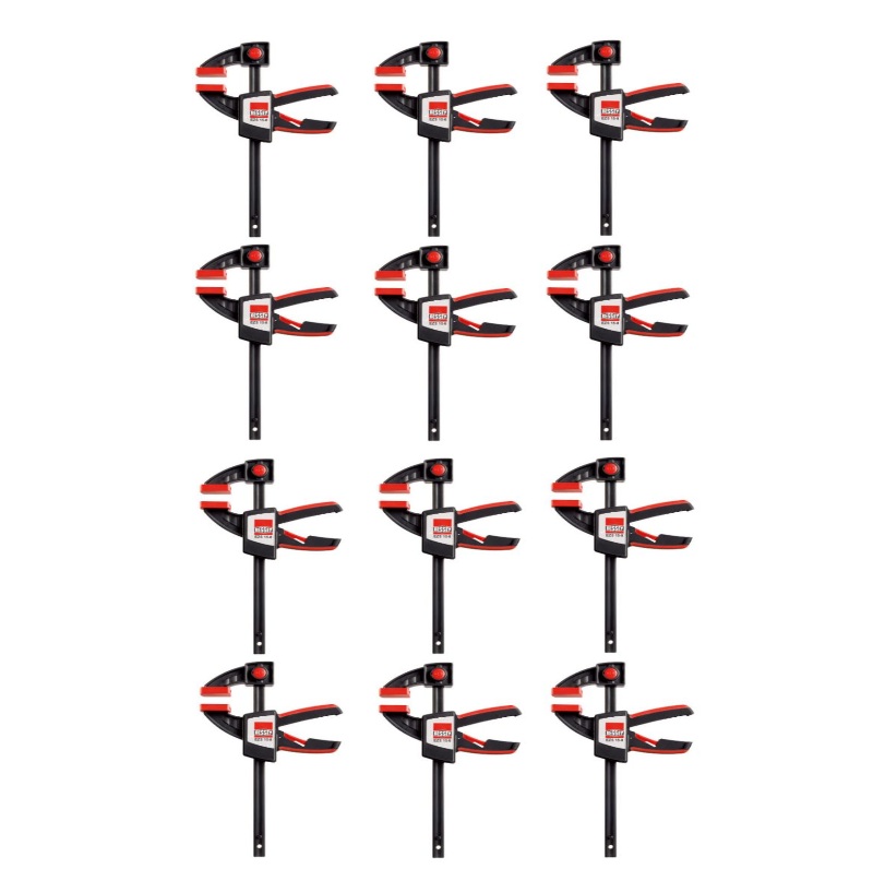 Pinças de cola Bessey EZSTN2 EZS, para uso com uma só mão, pacote com 12 unidades.