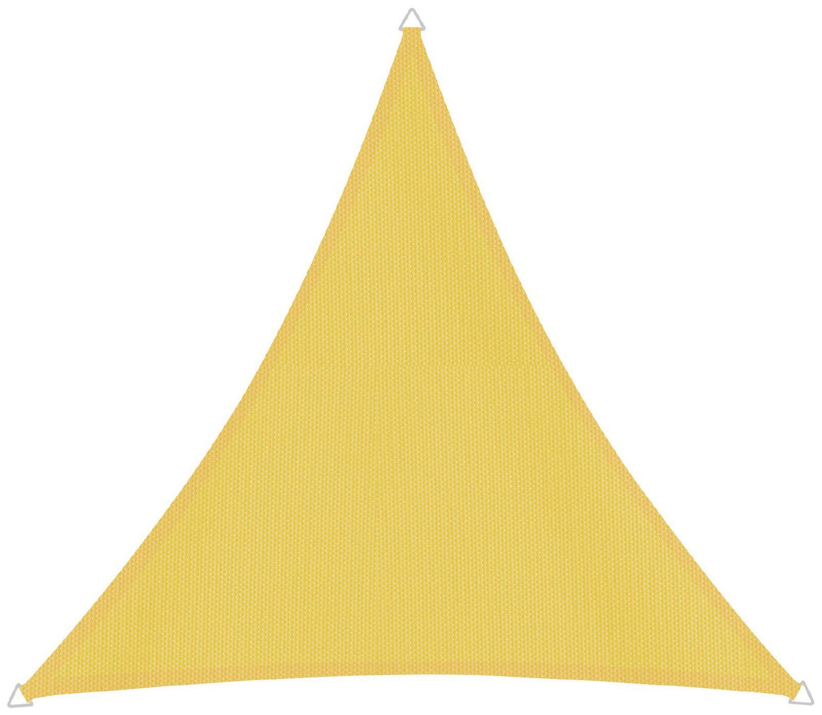 Windhager Sonnensegel Cannes Dreieck, 3x3x3m, gelb