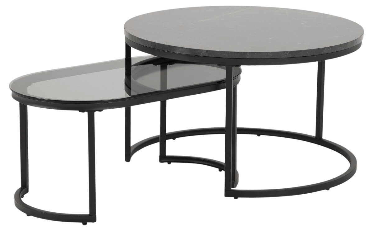 Couchtischsatz Spiro Schwarz