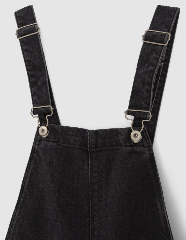 Salopette en jean gris fille