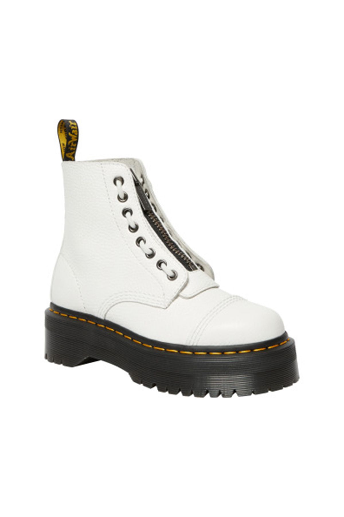 Dr. Martens  Stiefelette - Weiß - Flacher Absatz