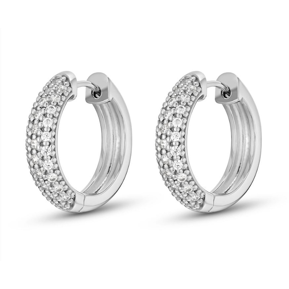 FAVS Créoles 925 Argent Boucles d'oreilles
