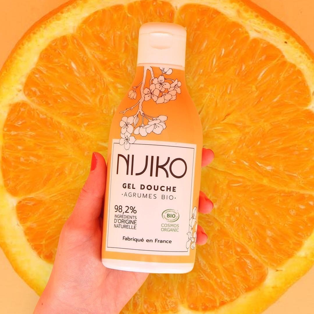 NIJIKO Organiczny żel pod prysznic o zapachu cytrusów