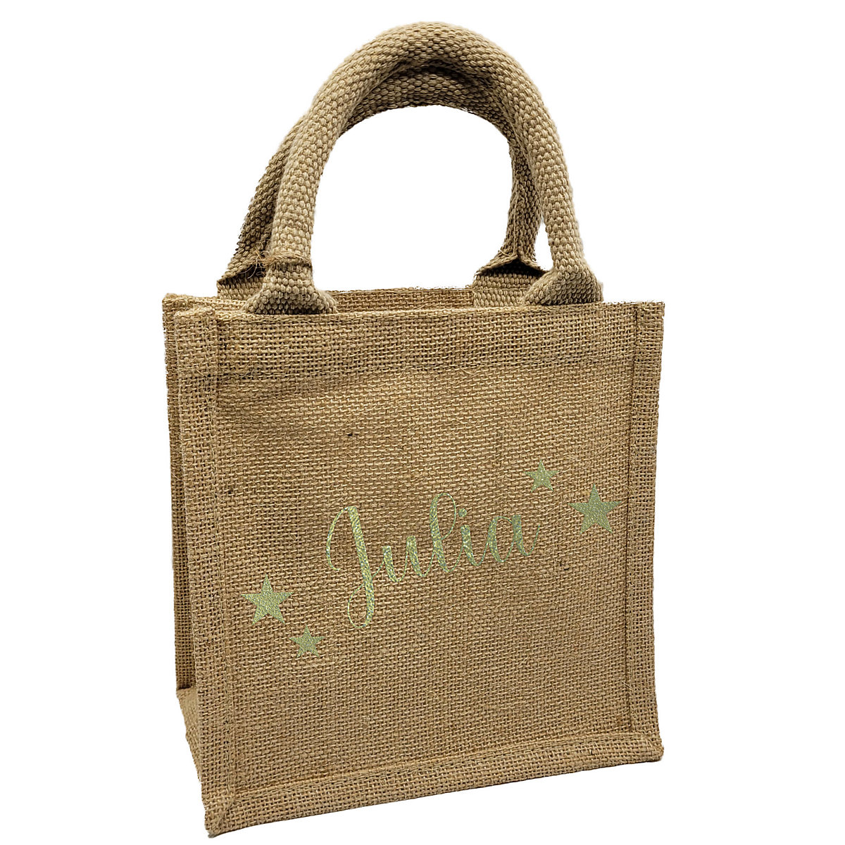 Nikolaus Tasche  / Nikolaussack mit Name personalisiert Gold / Glitzer