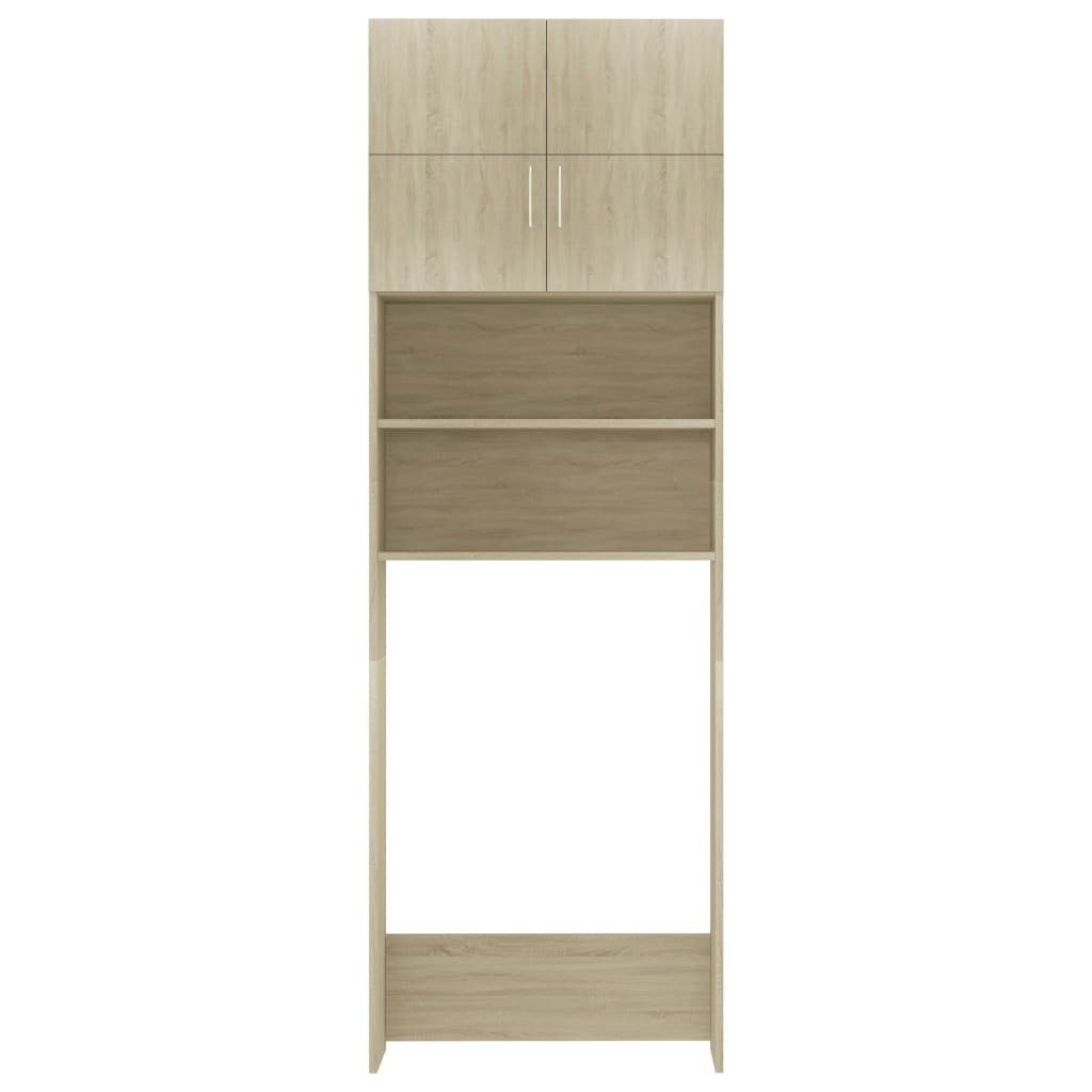 vidaXL Waschmaschinenumbauschrank Waschmaschinenschrank Sonoma-Eiche 64x25,5x190 cm Holzwerkstoff