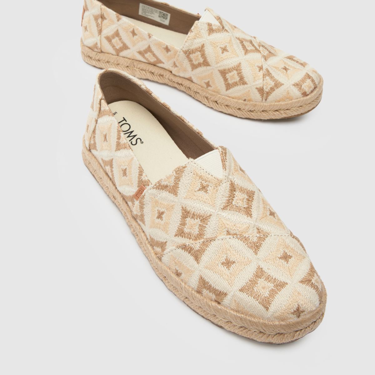 TOMS – Alpargata Rope 2.0 – Naturfärgade vävda platta skor