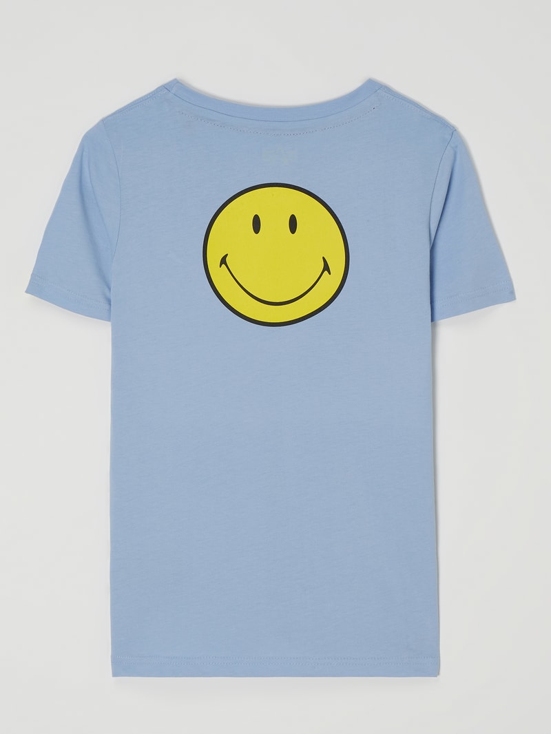 T-Shirt aus Baumwolle - Alpha Industries-Smiley® x P&C – Exklusiv bei uns in bleu