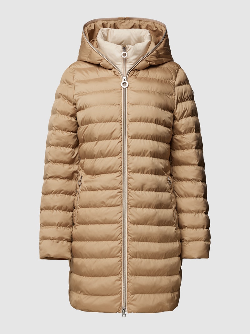 Steppjacke mit Kapuze in sand