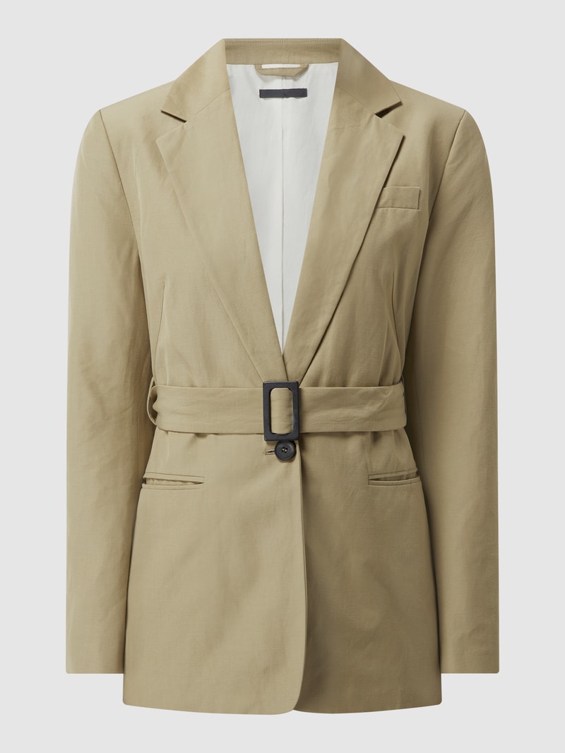 Blazer mit Taillengürtel in schilf