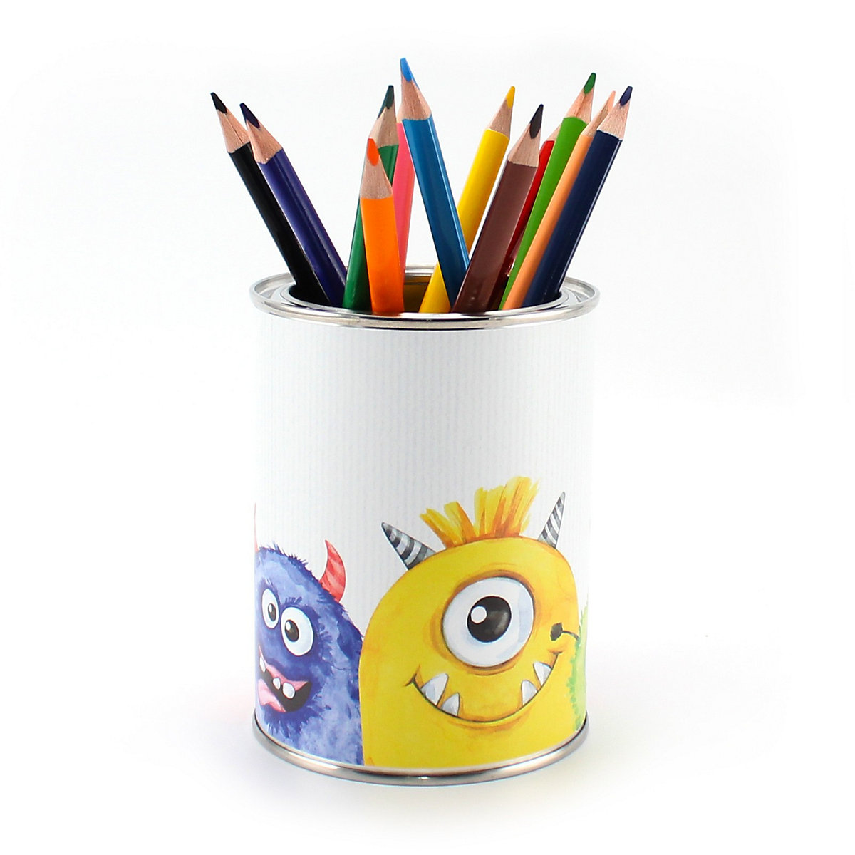 Stiftebecher Stiftebecher Monster bunt - Kinder Stifteköcher Stiftehalter Stifteköcher