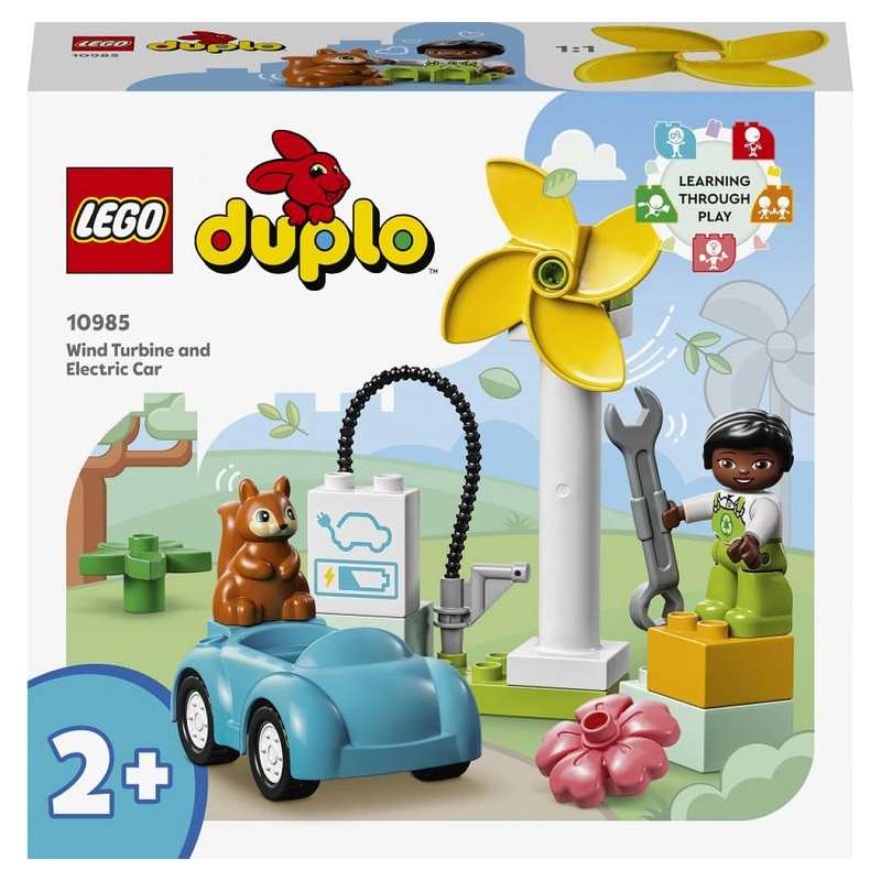 10985 L'éolienne et la voiture électrique LEGO Duplo