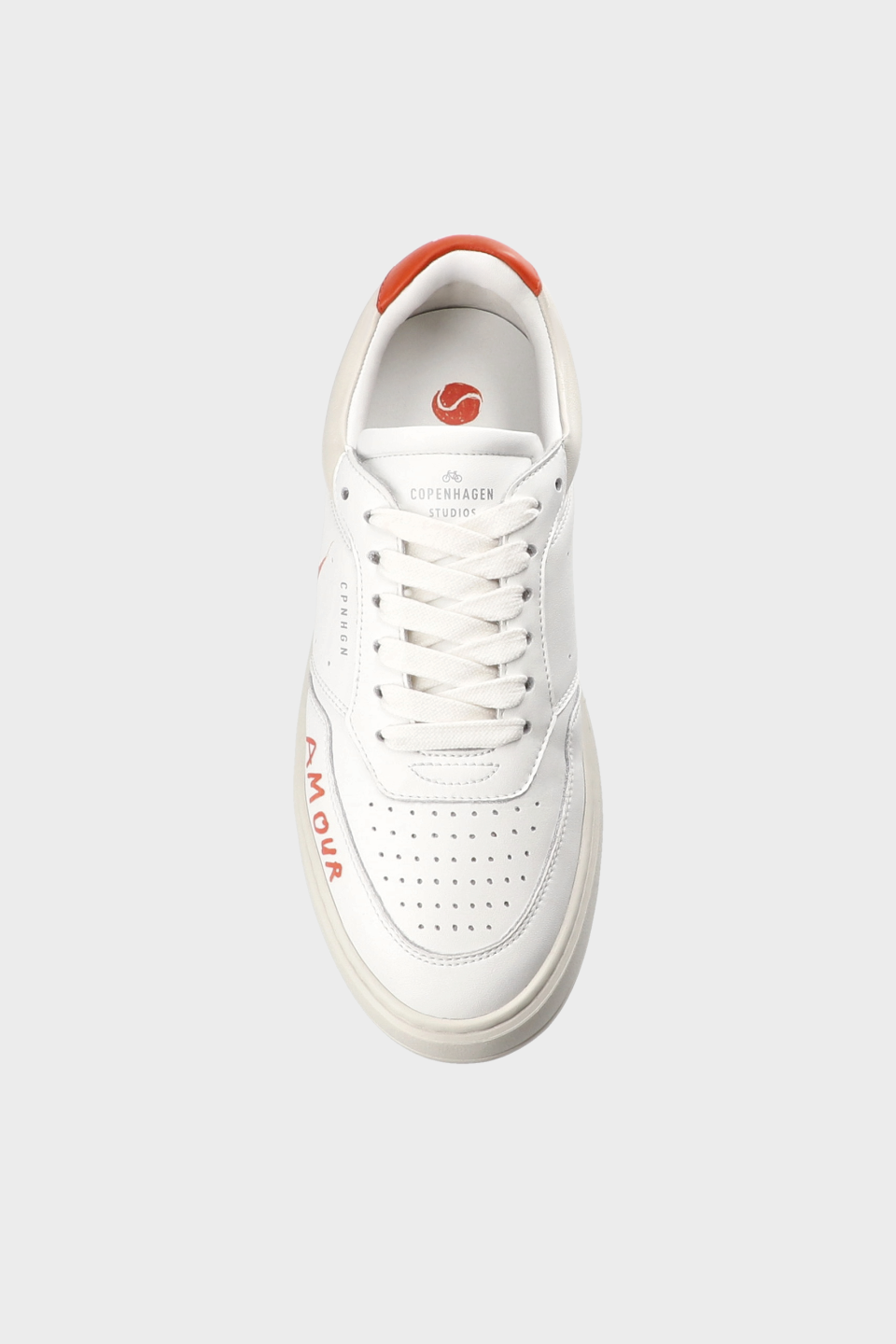 CPH PARIS - leather - white/orange