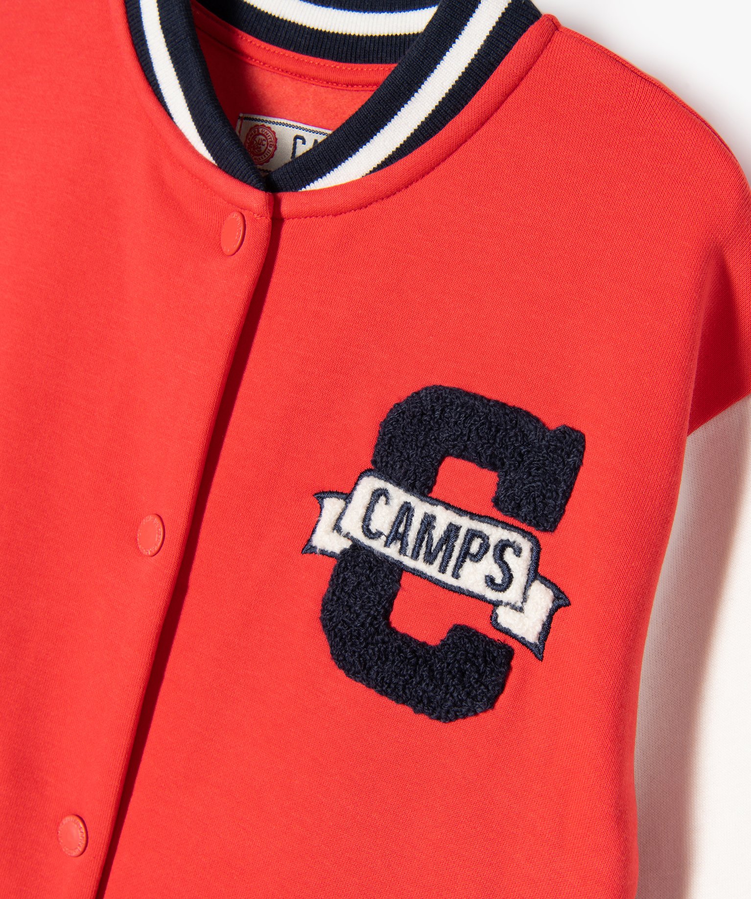 Veste sportswear à boutons-pression Garçon - Camps United rouge | GEMO