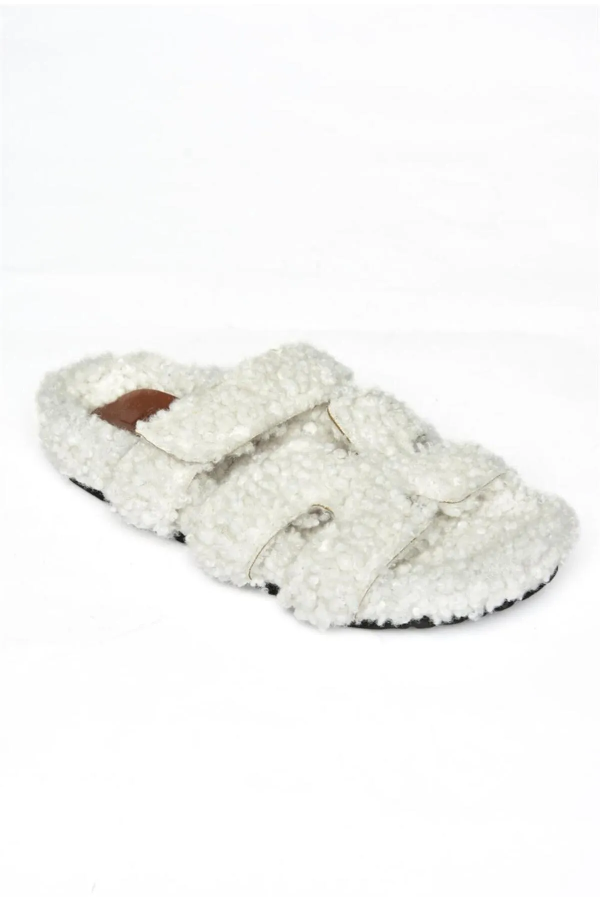 Fox Shoes  R824527104 Damenhausschuhe mit weißem Fell