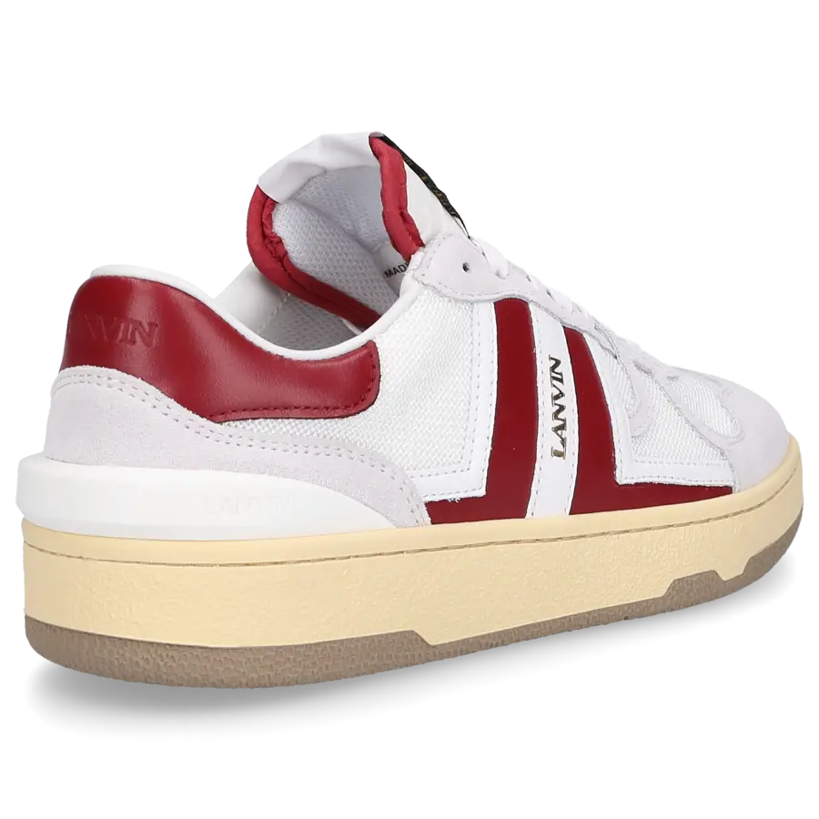 Lanvin - Sneaker low MESH CLAY Veloursleder - weiß