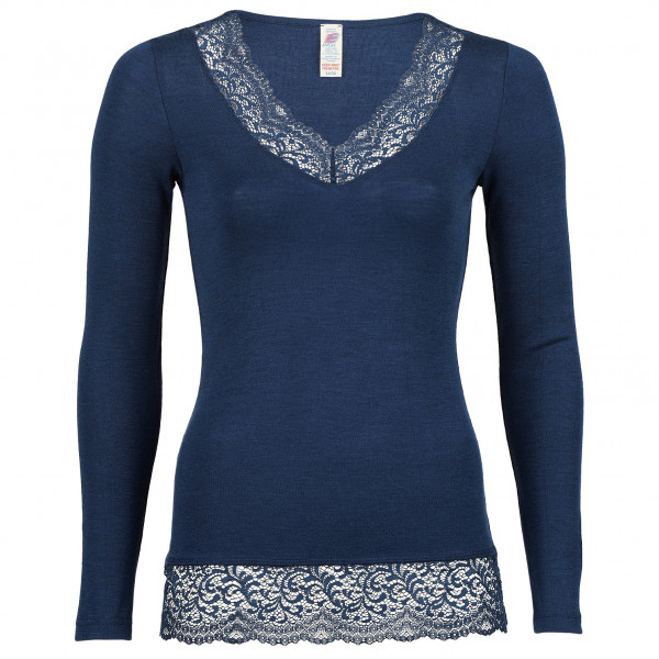 Engel - Women's Shirt L/S mit Spitze - Seidenunterwäsche