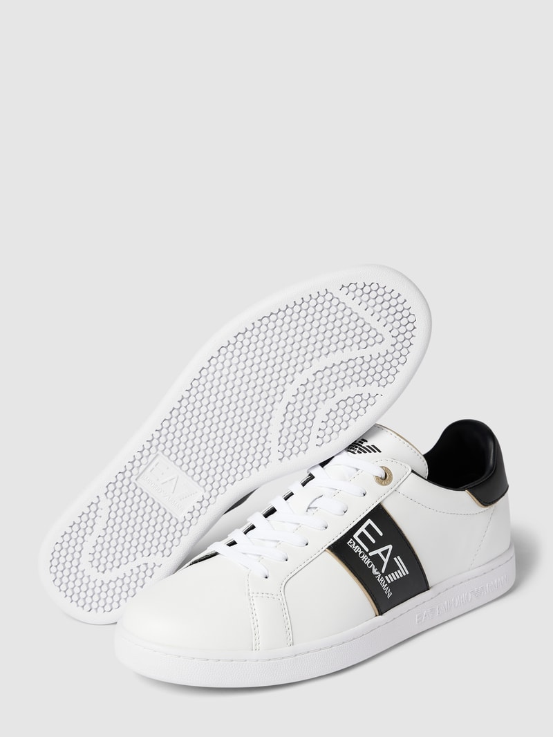 Sneaker mit Label-Details Modell 'CLASSIC' in weiß