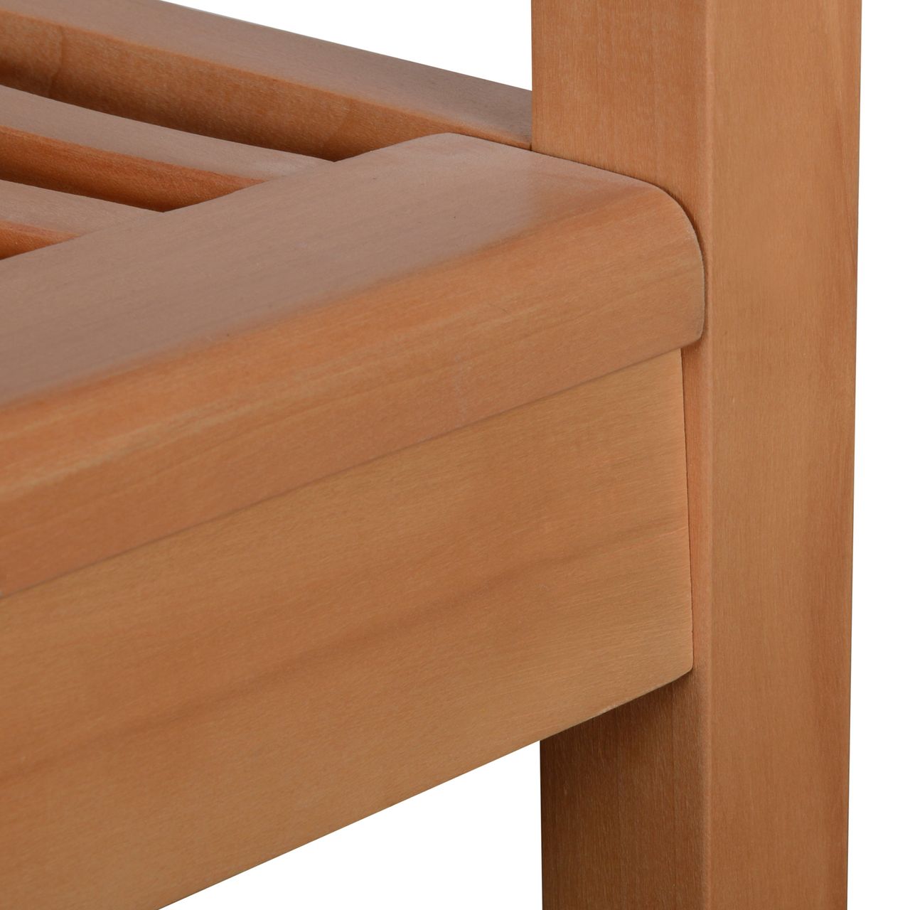 Outsunny Gartenbank 2-Sitzer Sitzbank aus Holz Parkbank bis 180 kg Bank Terrassenbank mit Rückenlehnen Gartenmöbel Pappelholz Gelb 126,8 x 62 x 91,3 cm