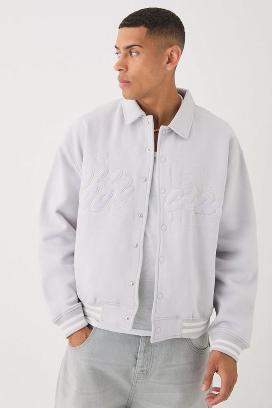 Kastige Oversize Jersey-Jacke
