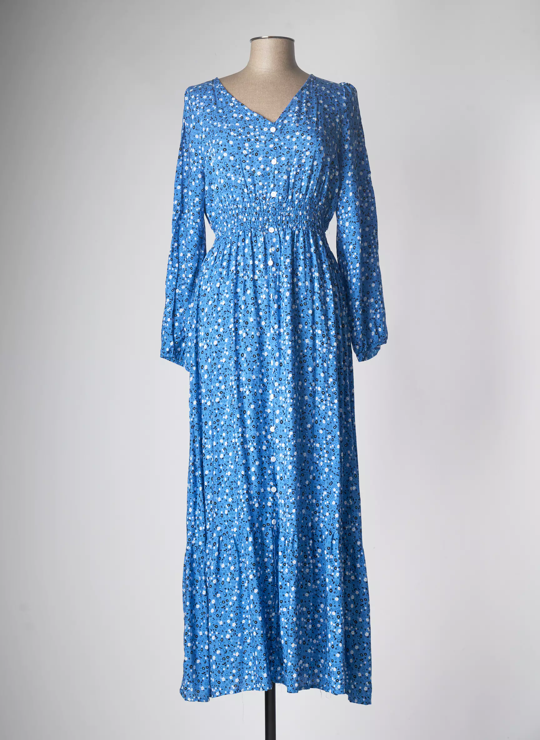 Lucky Style Robes Longues Femme couleur bleu