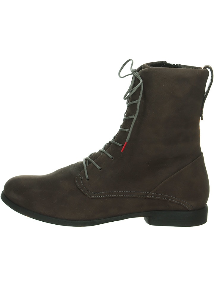 Think! Leder-Boots in Anthrazit günstig kaufen