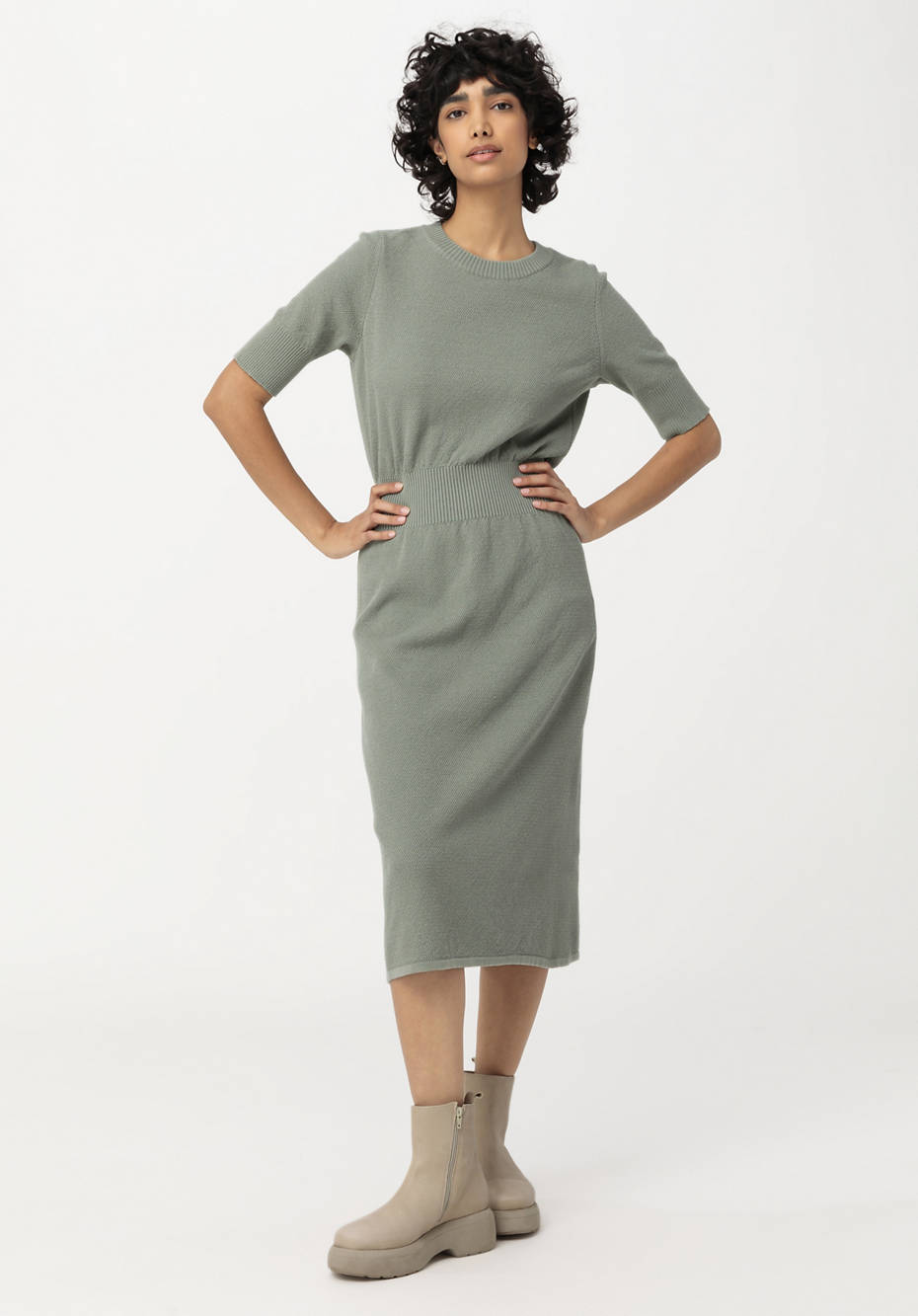 Strickkleid aus reiner Bio-Baumwolle