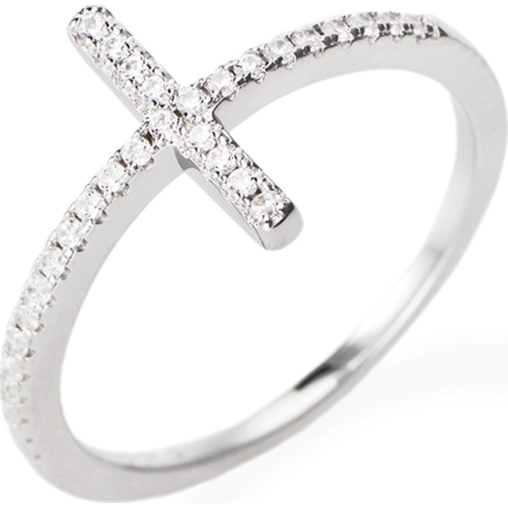 AMEN Bague pour femme 925 Argent argent Bague