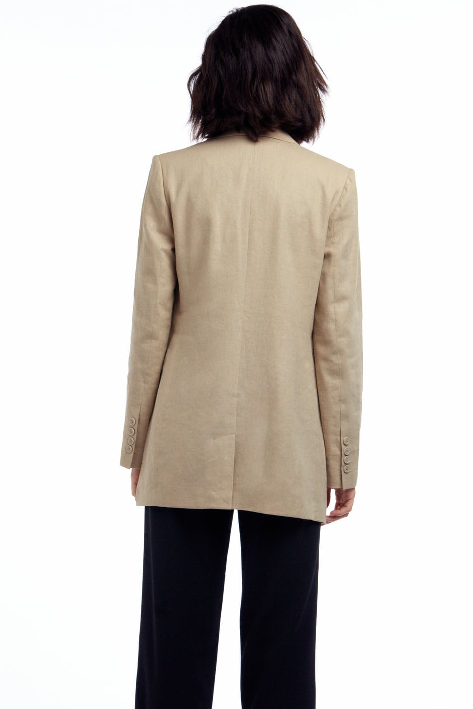 Lisa long linen blazer