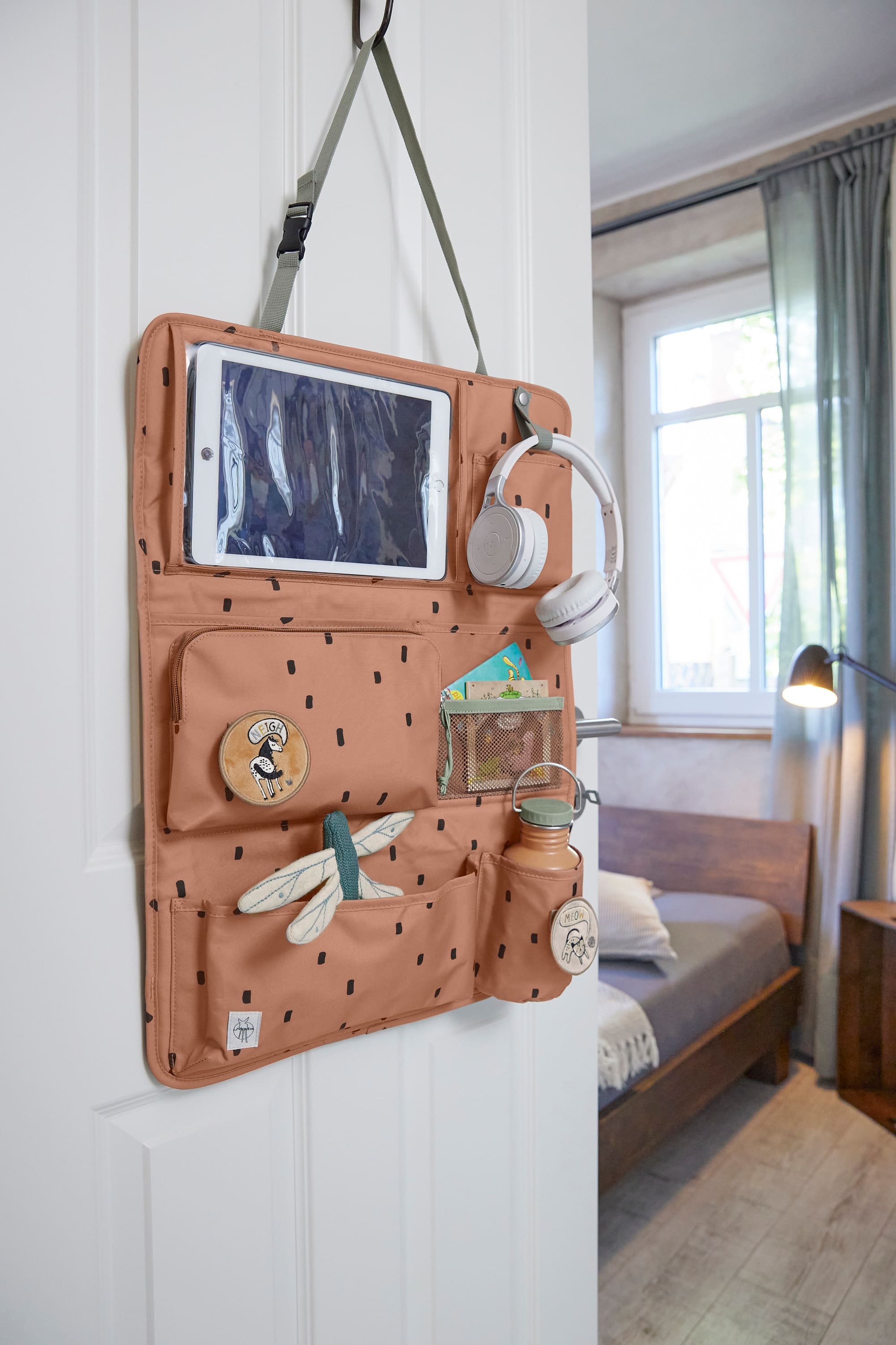 Auto Organizer Kinder - Happy Prints, Karamell