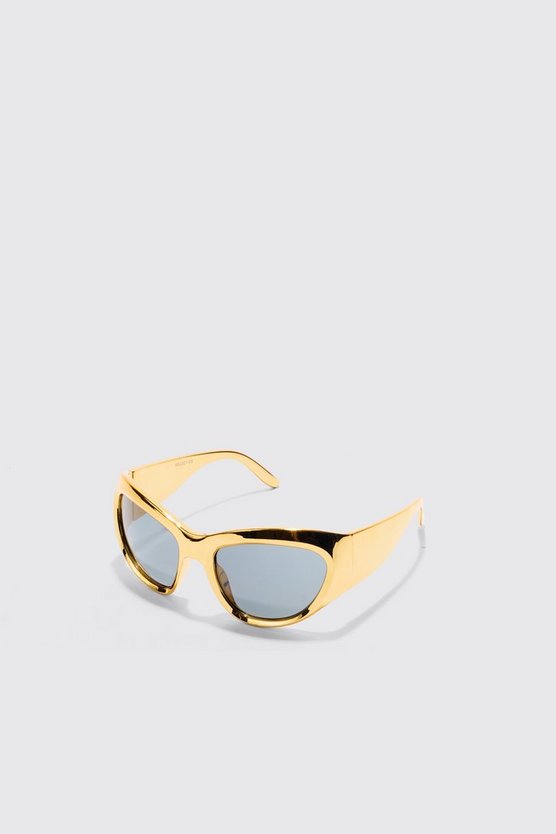 Sonnenbrille mit Metallic-Gestell