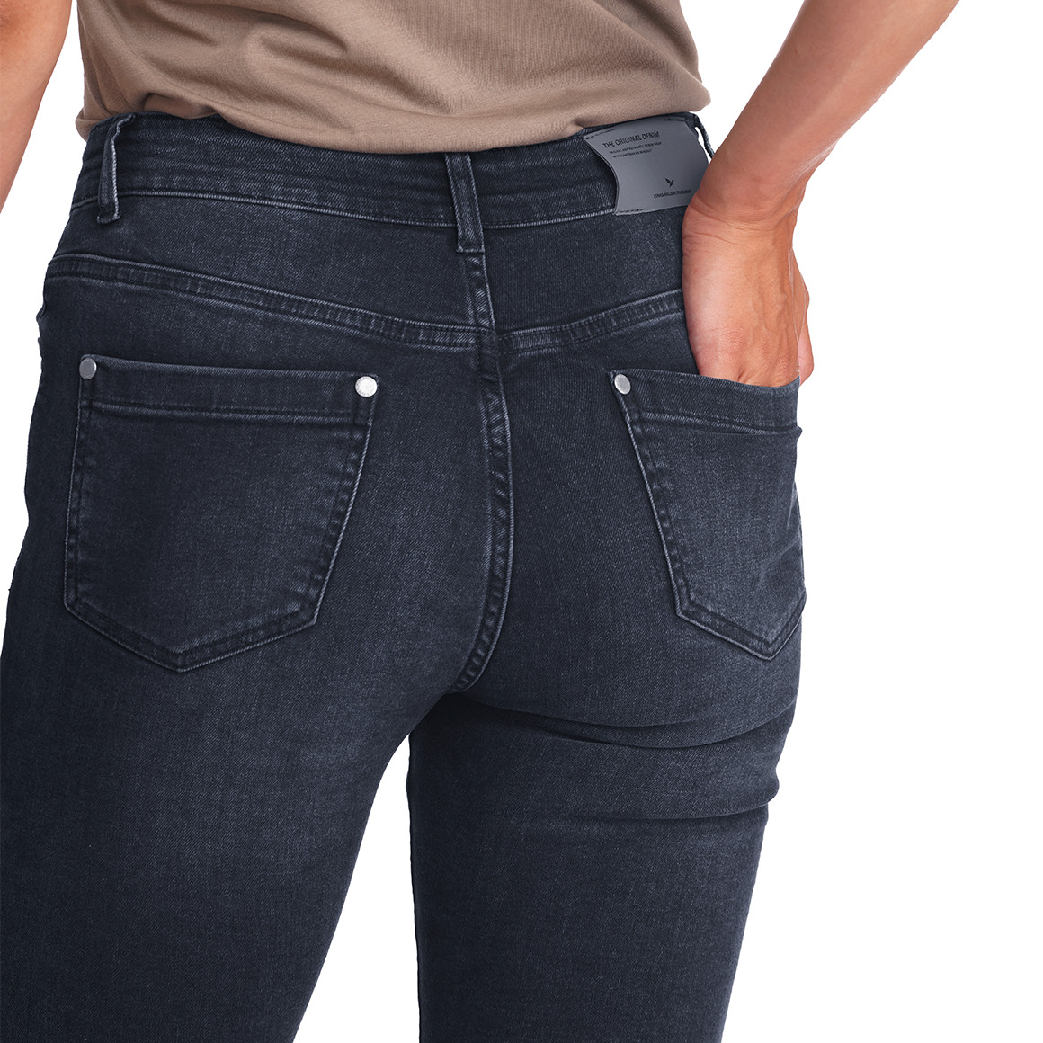 Damen Skinny-Jeans mit Used-Waschung