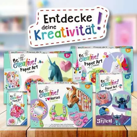 Bastelset Pferde - Bastelset für Kinder ab 6 Jahren