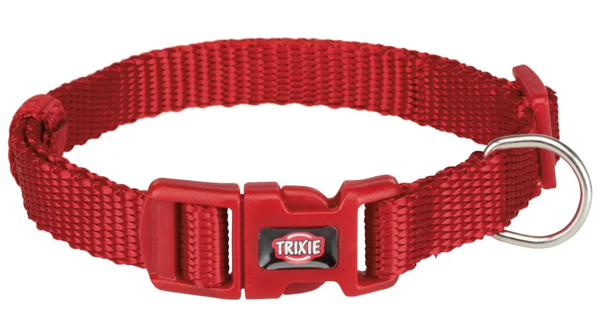 Trixie Premium Halsband rot S-M Maße: 30 - 45 cm / 15 mm