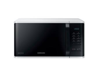 Samsung Mikrowelle MS23K3513AW/EG 800 W 23 Weiß, Schwarz
