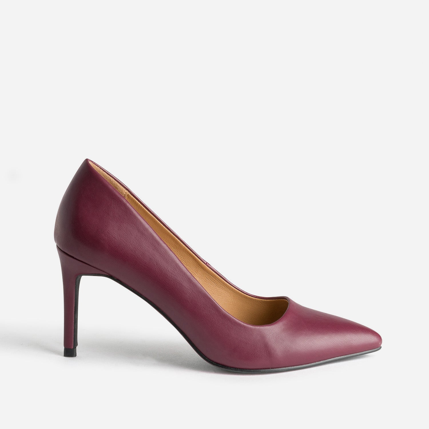 Escarpin TEXTO prune à talon fin