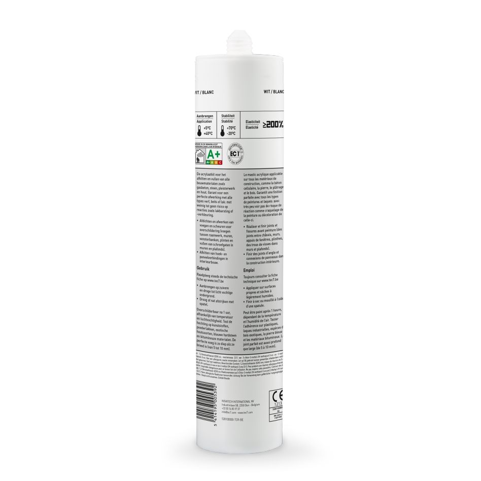 TEC7 Tecryl baltas dažytojo hermetikas, 310 ml