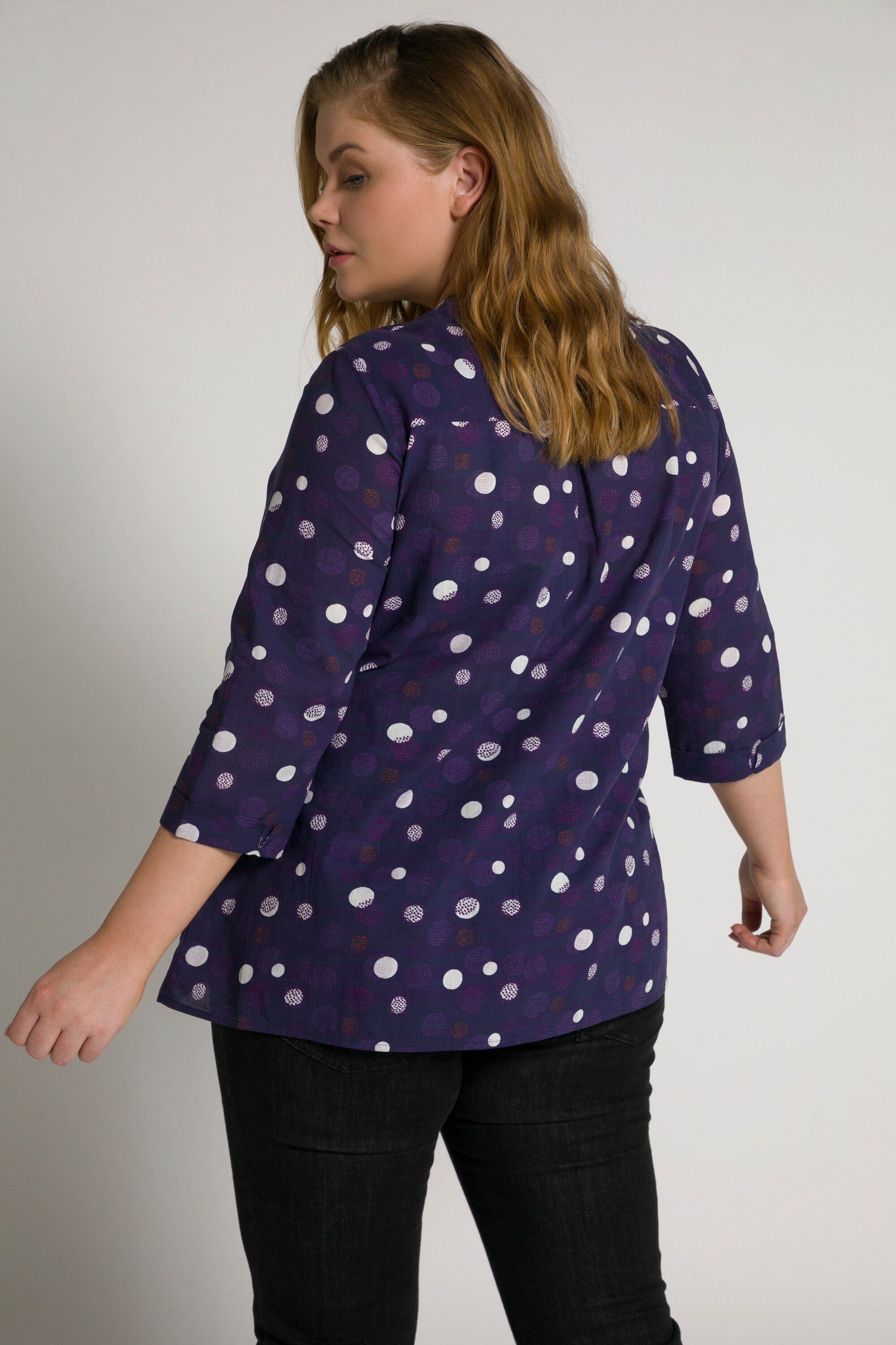 Ulla Popken Umstandsbluse Bellieva-Bluse Stillfunktion Rundhals Biobaumwolle