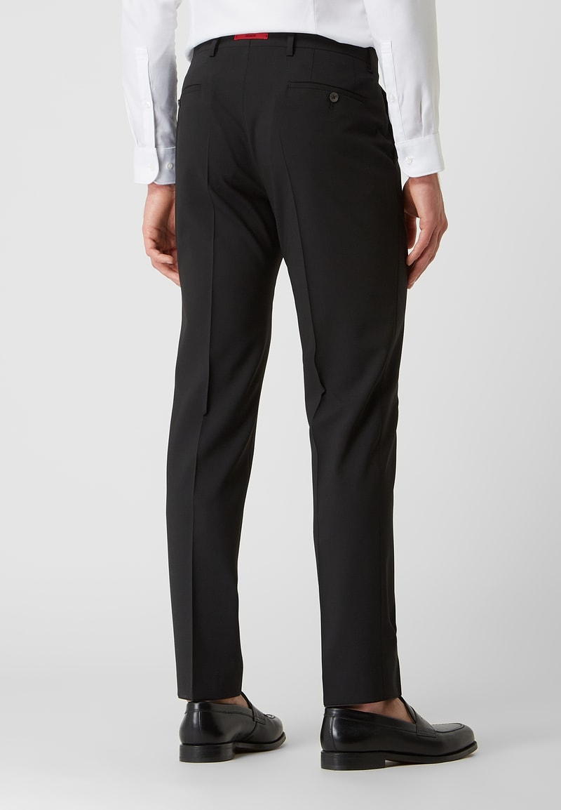 Slim Fit Anzug mit 2-Knopf-Sakko in schwarz