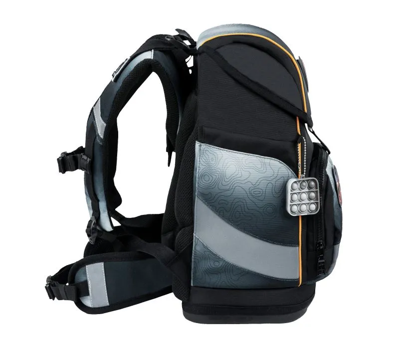 Belmil Premium Smarty Plus Schulra﻿nzen-Set 5-tlg - Black Grey