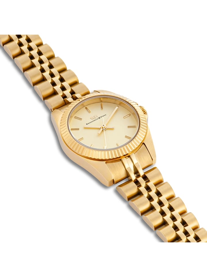 Rhodenwald & Söhne Damen Quarzuhr gelbgold Edelstahl gelbgold in gelbgold günstig kaufen 22 cm