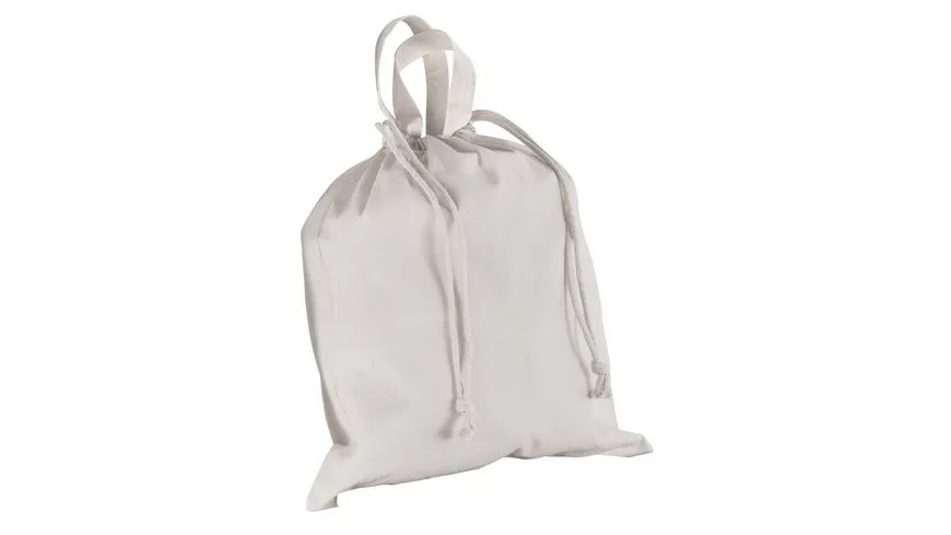 Rayher Baumwolltasche mit Kordel uni weiss 40x42cm