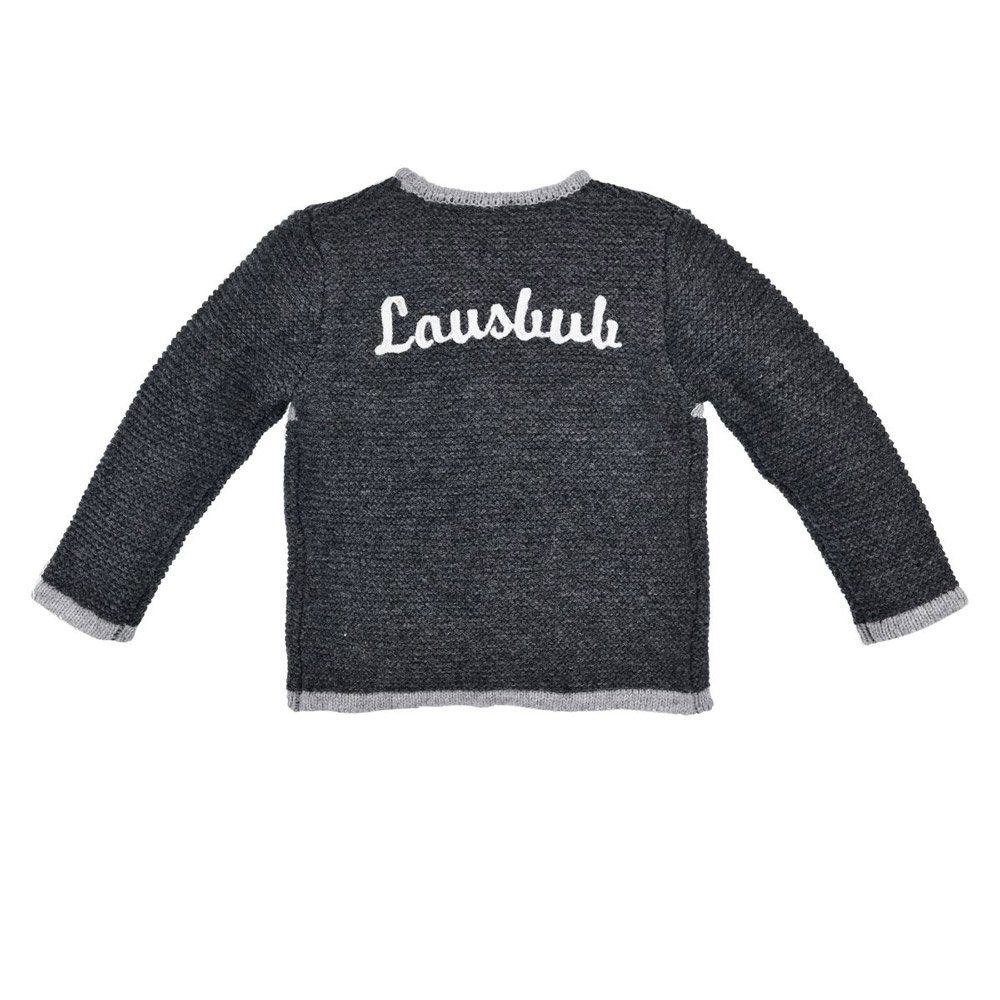 BONDI Trachtenweste BONDI Jungen Strickjacke 'Lausbub' 91583, Anthraz
