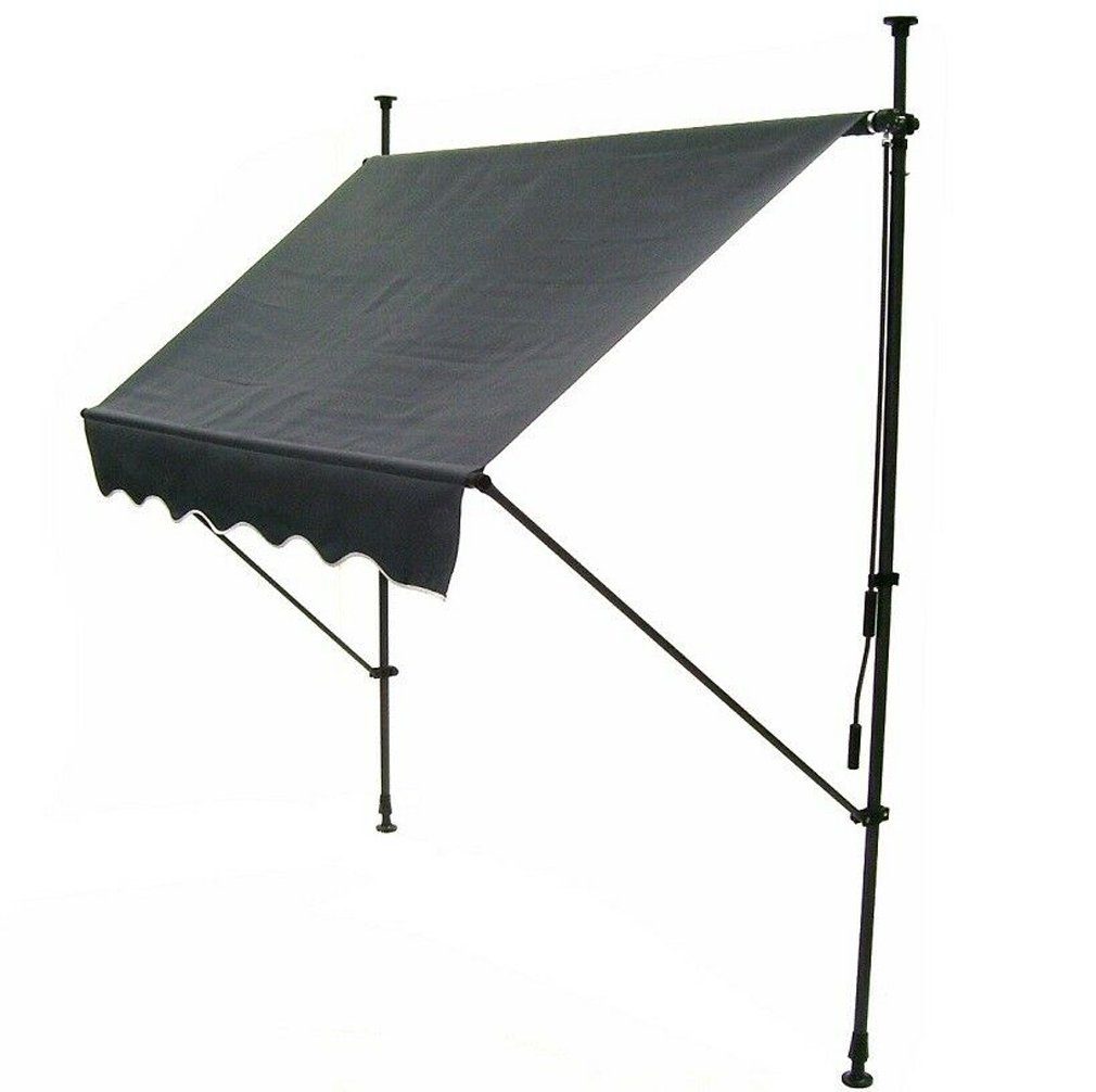 Apex Markise Markise Klemmmarkise 350cm Balkonmarkise Sonnenschutz Handkurbel Einziehbar