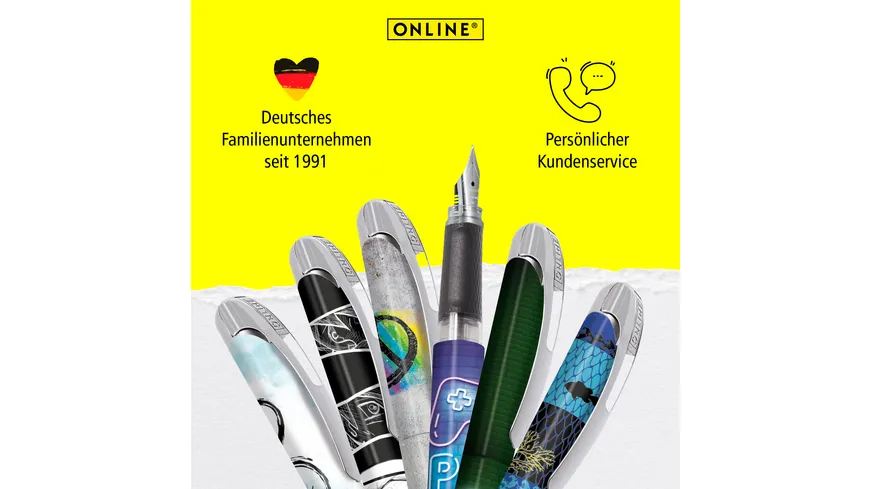 ONLINE Füllhalter Manga weiß/schwarz