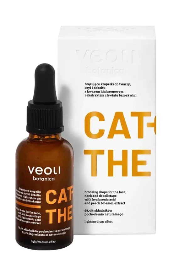 Veoli Botanica Catch The Sun Bronzing Drops til ansigt, hals og décolleté med hyaluronsyre