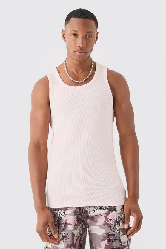 Tanktop in Waffeloptik