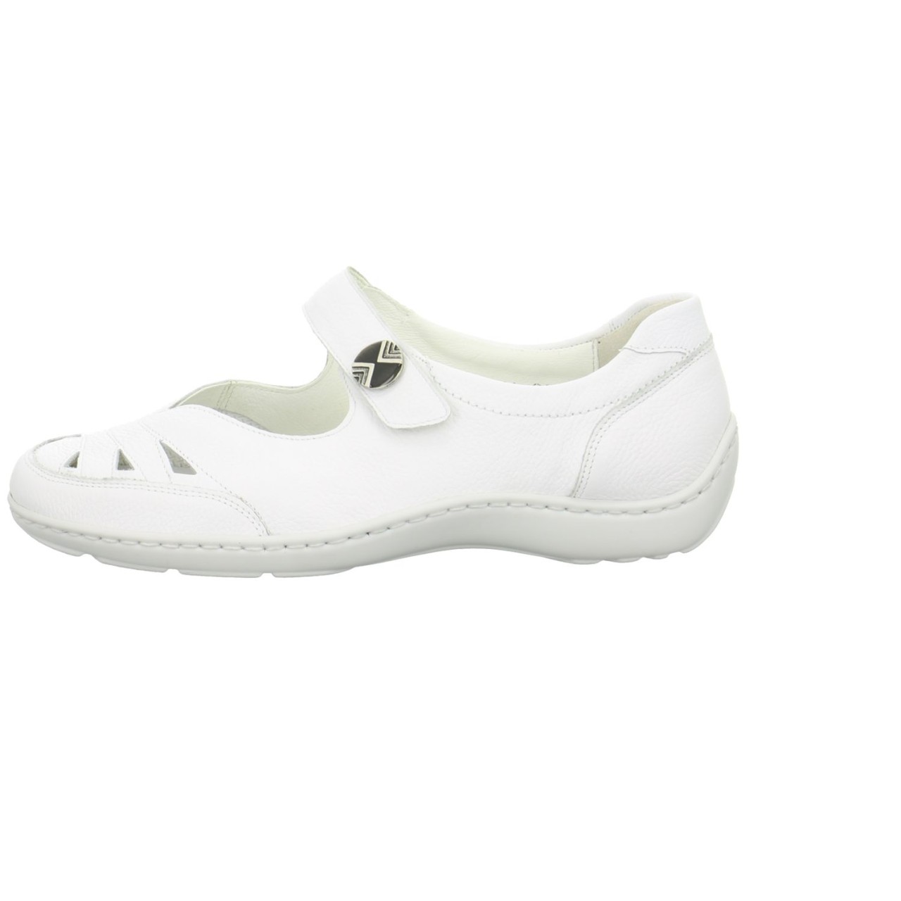 WALDLÄUFER Komfort Slipper weiss Lugina 496309 weiß