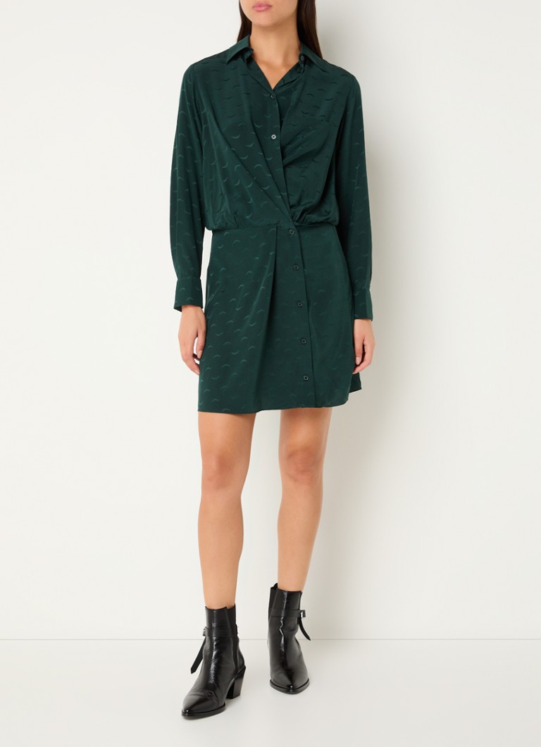 Rochie-bluză scurtă Runelle din mătase de la Zadig&Voltaire, decorată cu motiv jacquard.